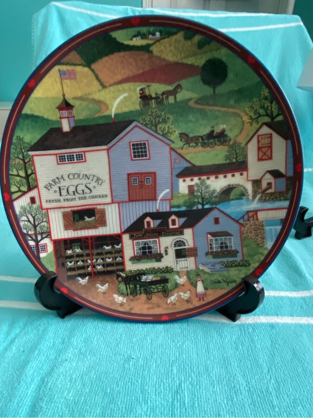 Charles Wysocki Peppercricket Grove 4th in series “Virginia’s Market”  1993